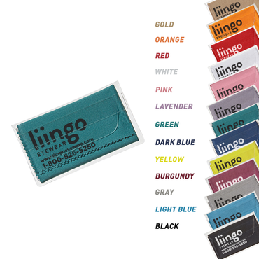 Purity™ Imprinted Chamois Cloth in Clear Pouch (Standard Ink)