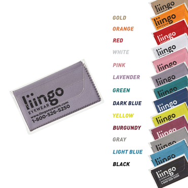 Purity™ Imprinted Chamois Cloth in Clear Pouch (Standard Ink)