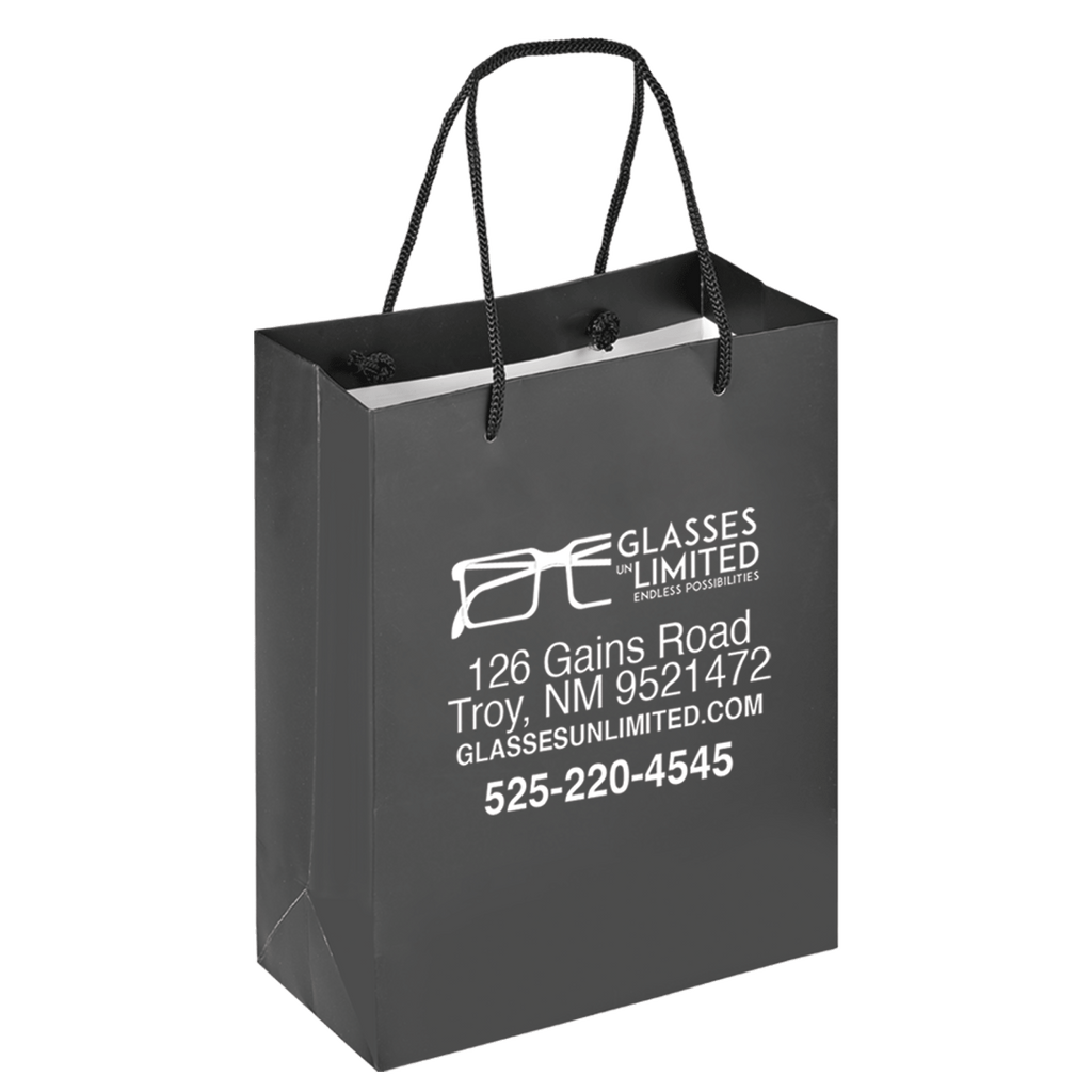 Boutique Imprinted Shopping Bags Laminated Large Min. Order