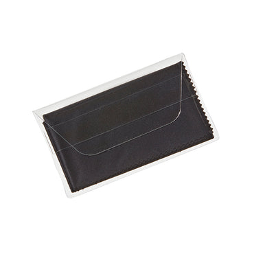 Purity™ Microfiber Cloth in Clear Pouch Black & Orange