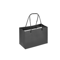 Boutique Shopping Bags Black - Laminated (Small) [Min. Order Qty: 100 Bags]