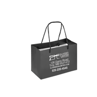 Boutique Imprinted Shopping Bags Black - Laminated (Small) [Min. Order Qty: 500 Bags]