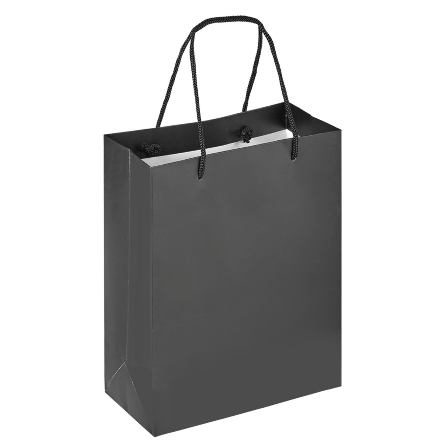 Boutique Shopping Bags Black - Laminated (Large) [Min. Order Qty: 100 Bags]