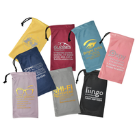 Purity™ Imprinted With Metallic Ink (Gold/Silver) Microfiber Pouches