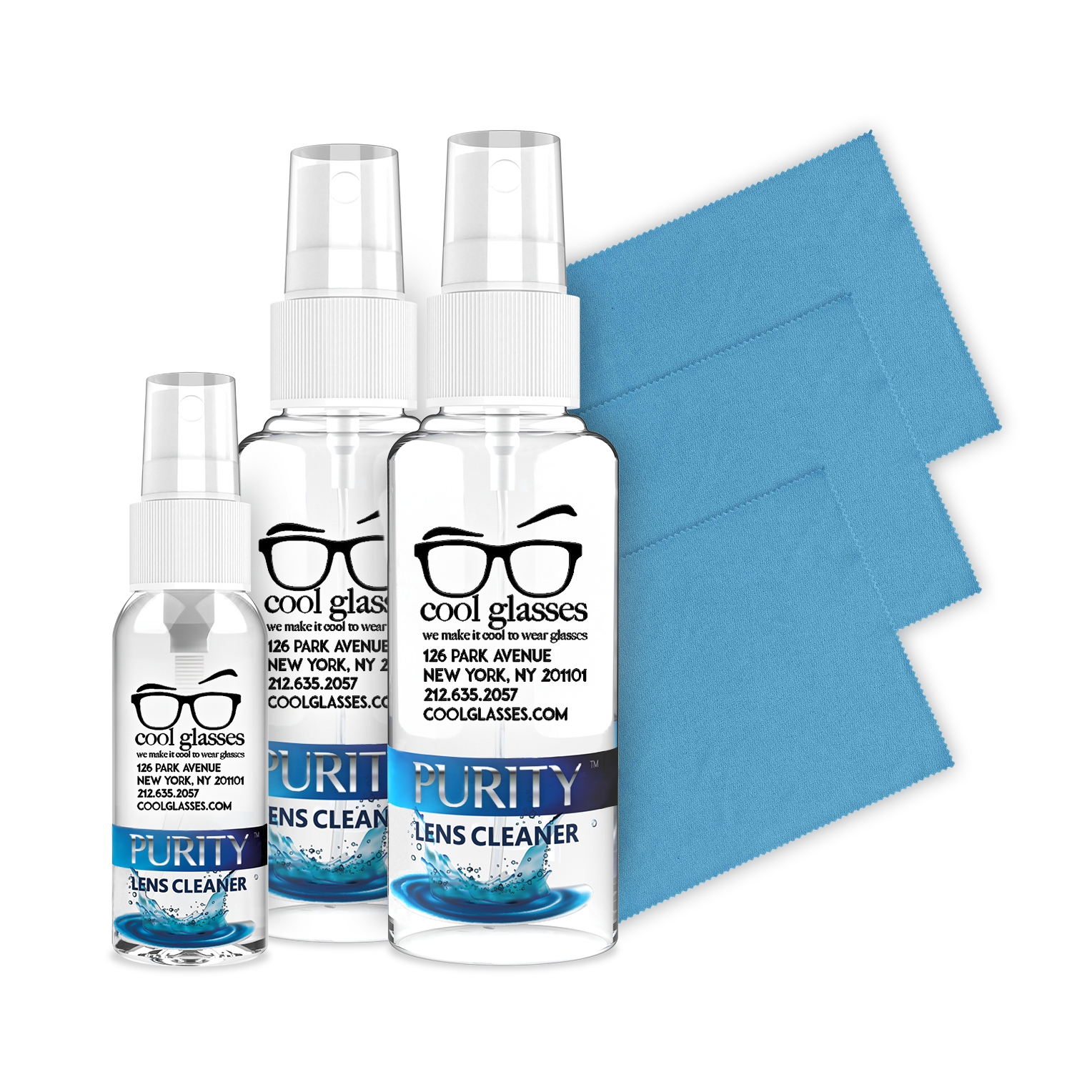 Imprinted Purity™ Lens Cleaner Combo Kit