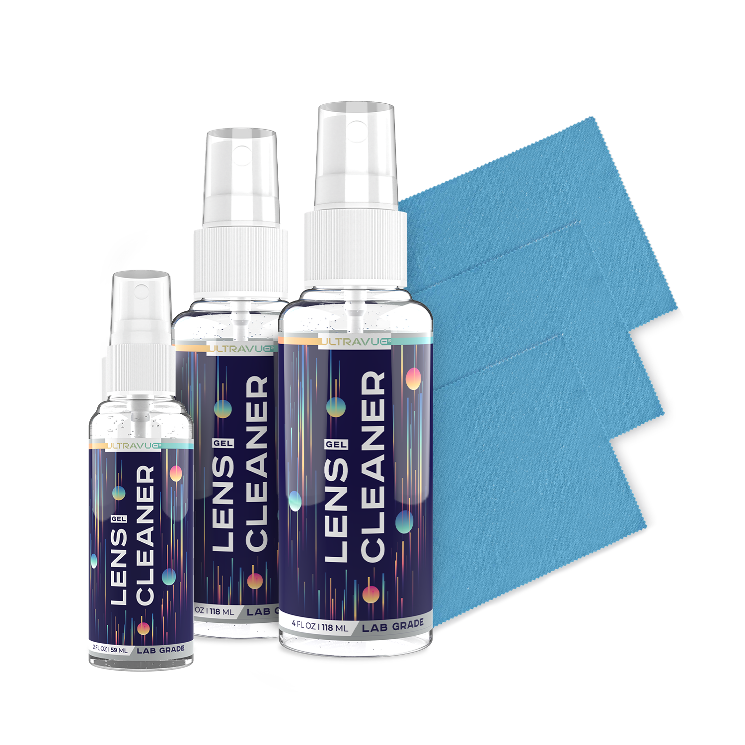 UltraVue™ Gel Lens Cleaner Combo Kit