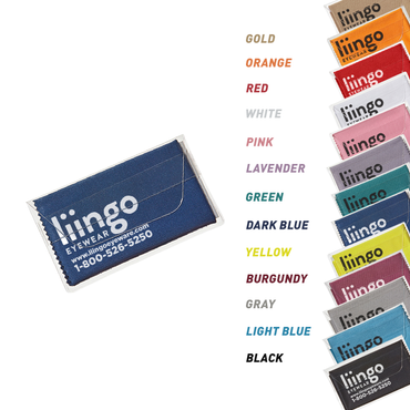 Purity™ Imprinted Chamois Cloth in Clear Pouch (Standard Ink)