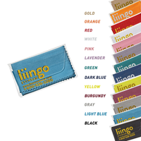 Purity™ Imprinted Microfiber Cloth in Clear Pouch (Metallic Ink)