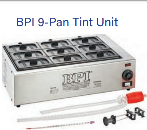 BPI - 9 PAN TINT UNIT/CHEM PAC – Dynamic Labs