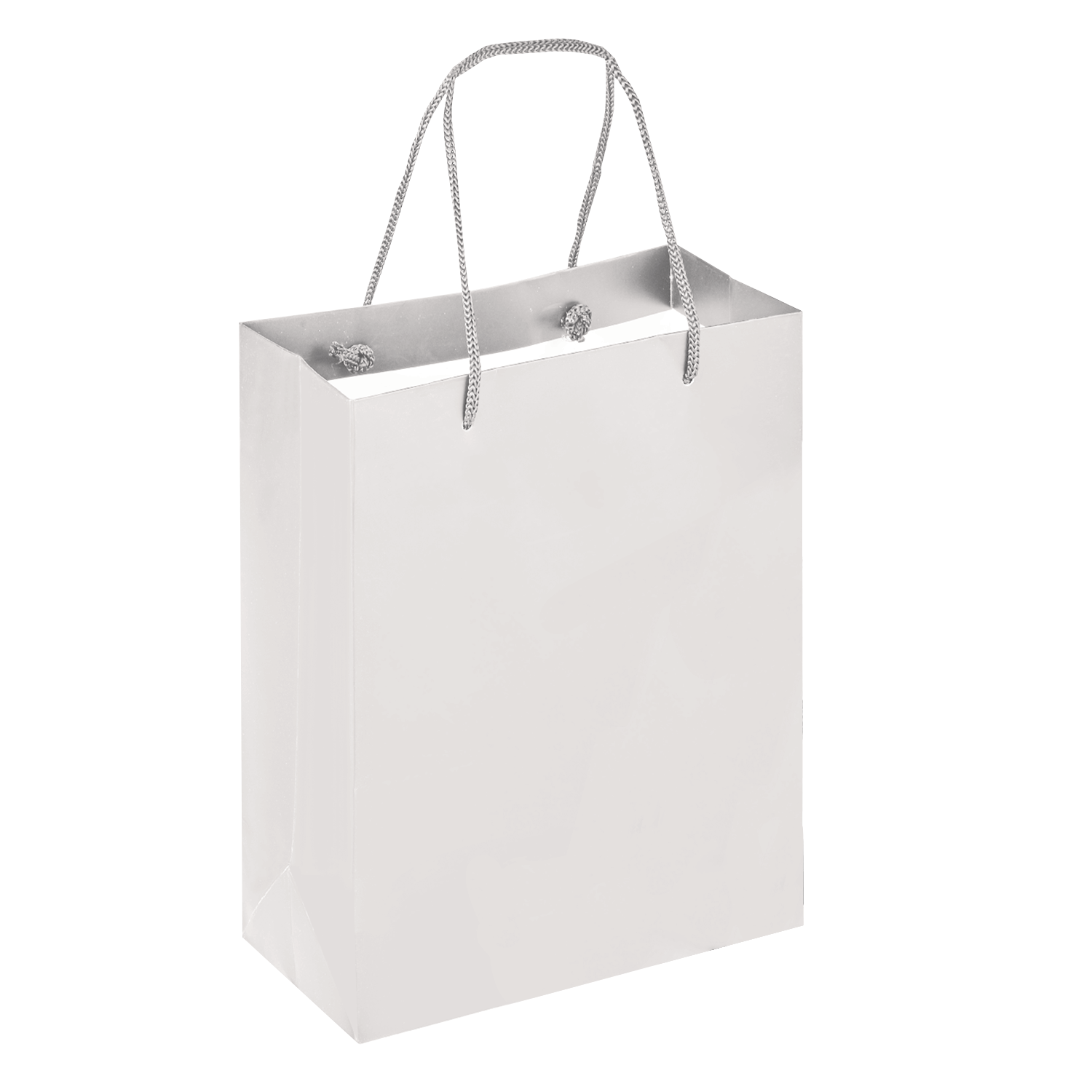 Boutique Shopping Bags White - Laminated (Large) [Min. Order Qty: 100 Bags]