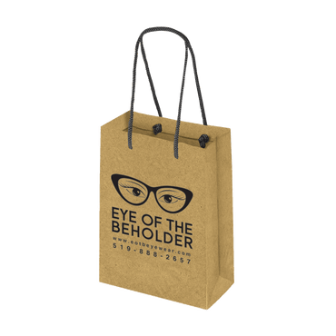 Boutique Imprinted Eco-Friendly Shopping Bags - Kraft (Small) [Min. Order Qty: 500]