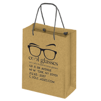 Boutique imprinted Eco-Friendly Shopping Bags - Kraft (Large) [Min. Order Qty: 500]