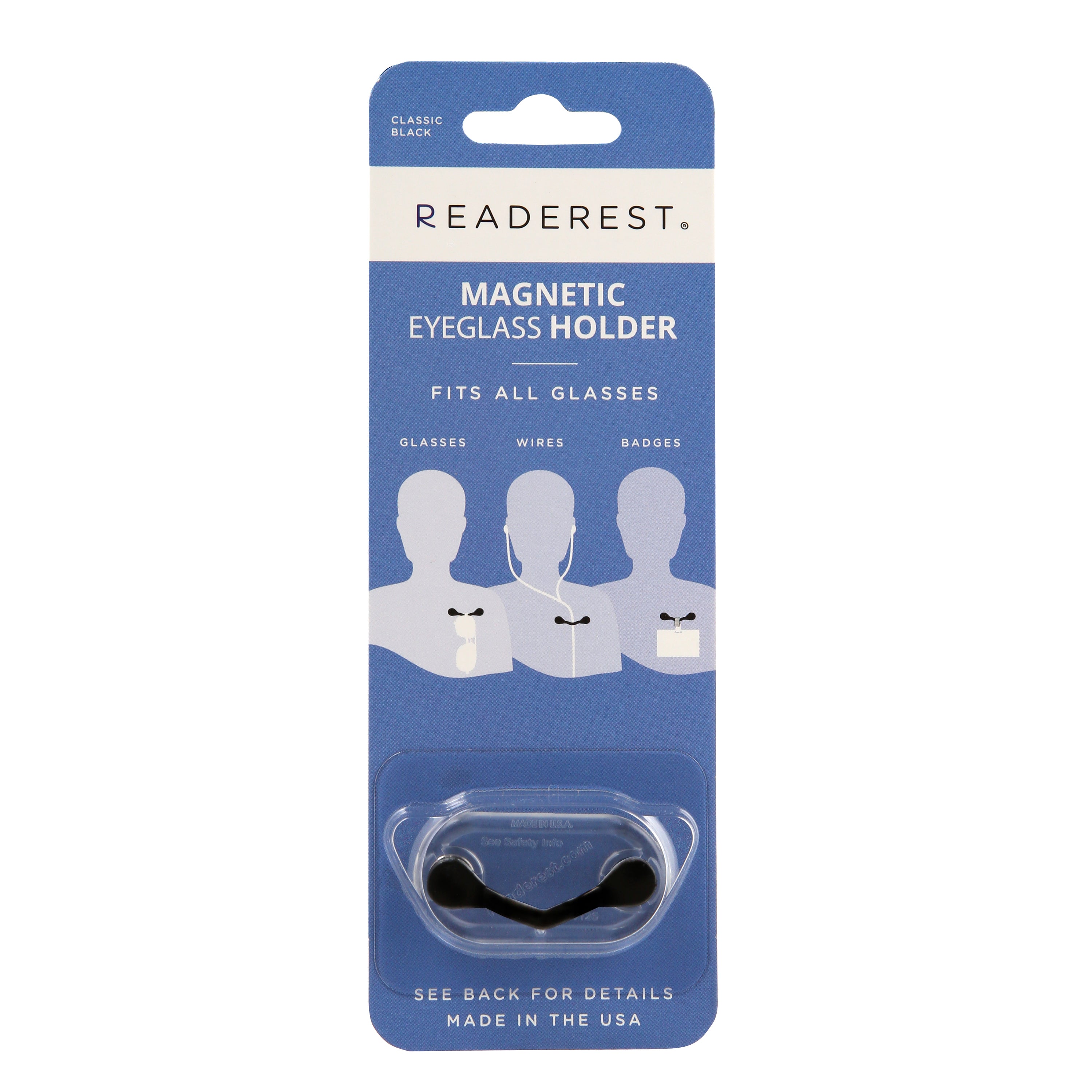 ReadeREST® Magnetic Eyewear Holder - Classic Black – Dynamic Labs