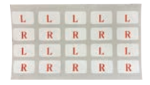 Left/Right Contact Lens Labels