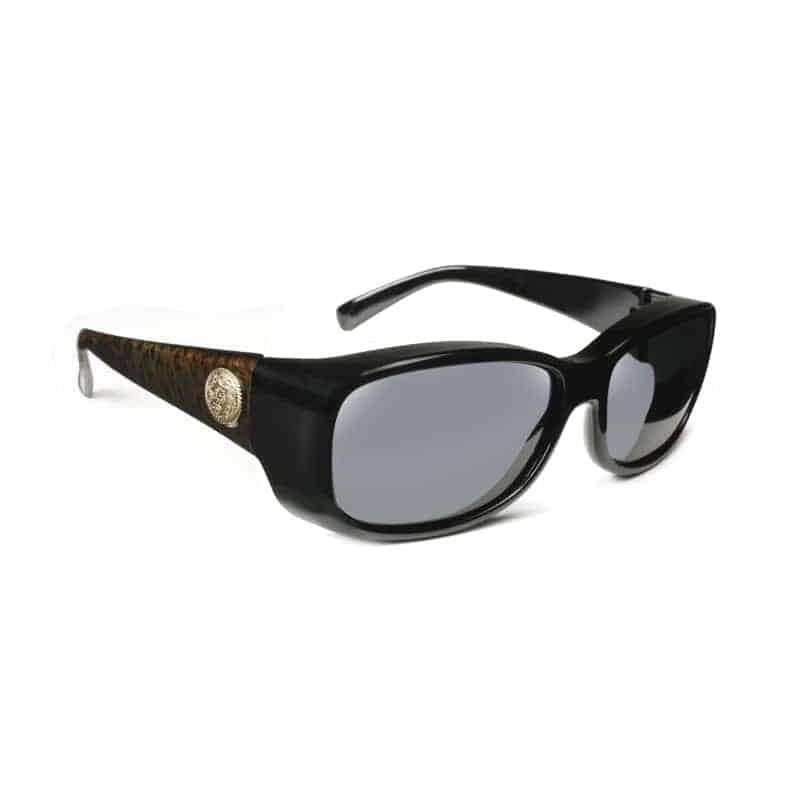 Dahlia Leopard Mid Black/Gray Fit Over Sunglasses