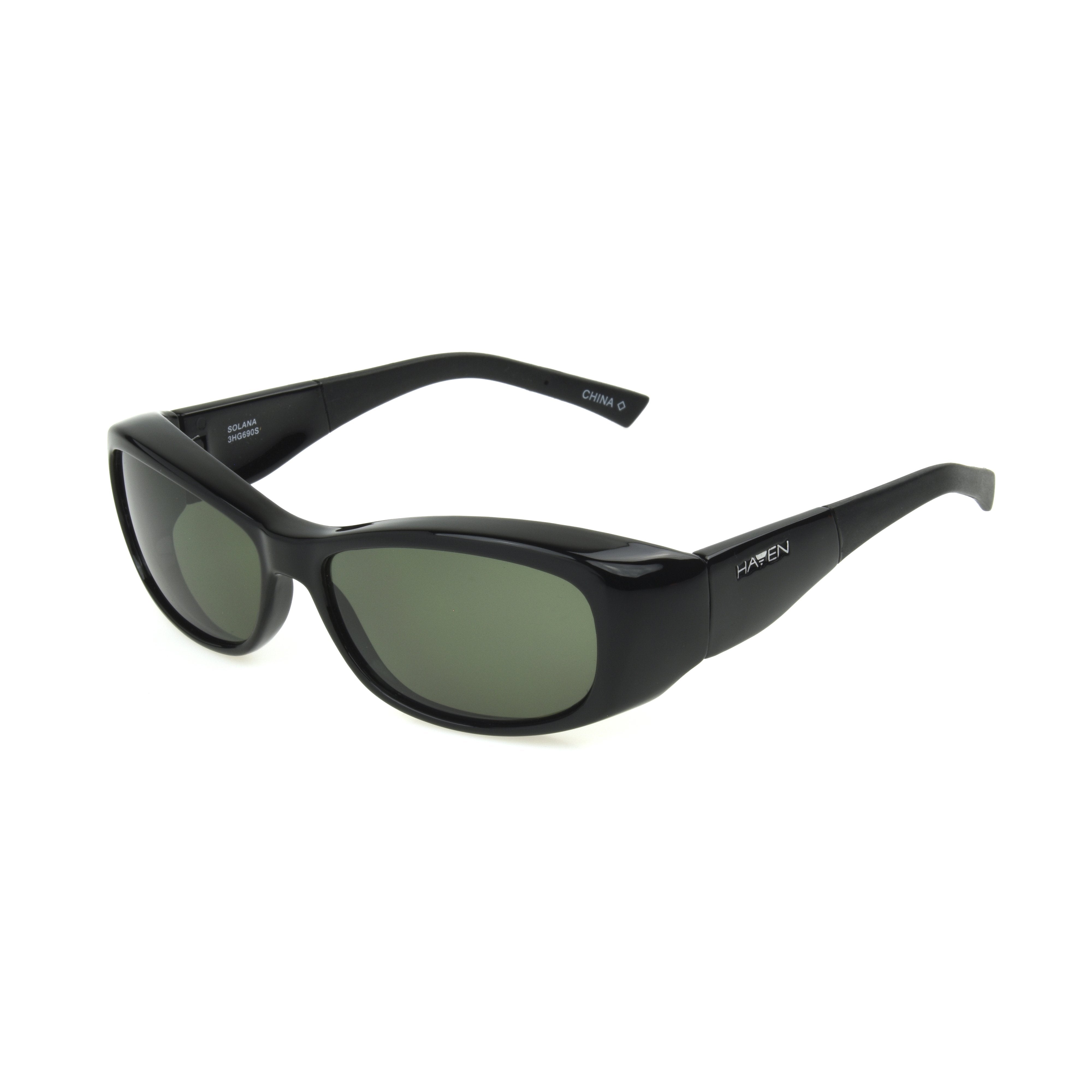 Solana Gloss Black/Gray Fit Over Sunglasses