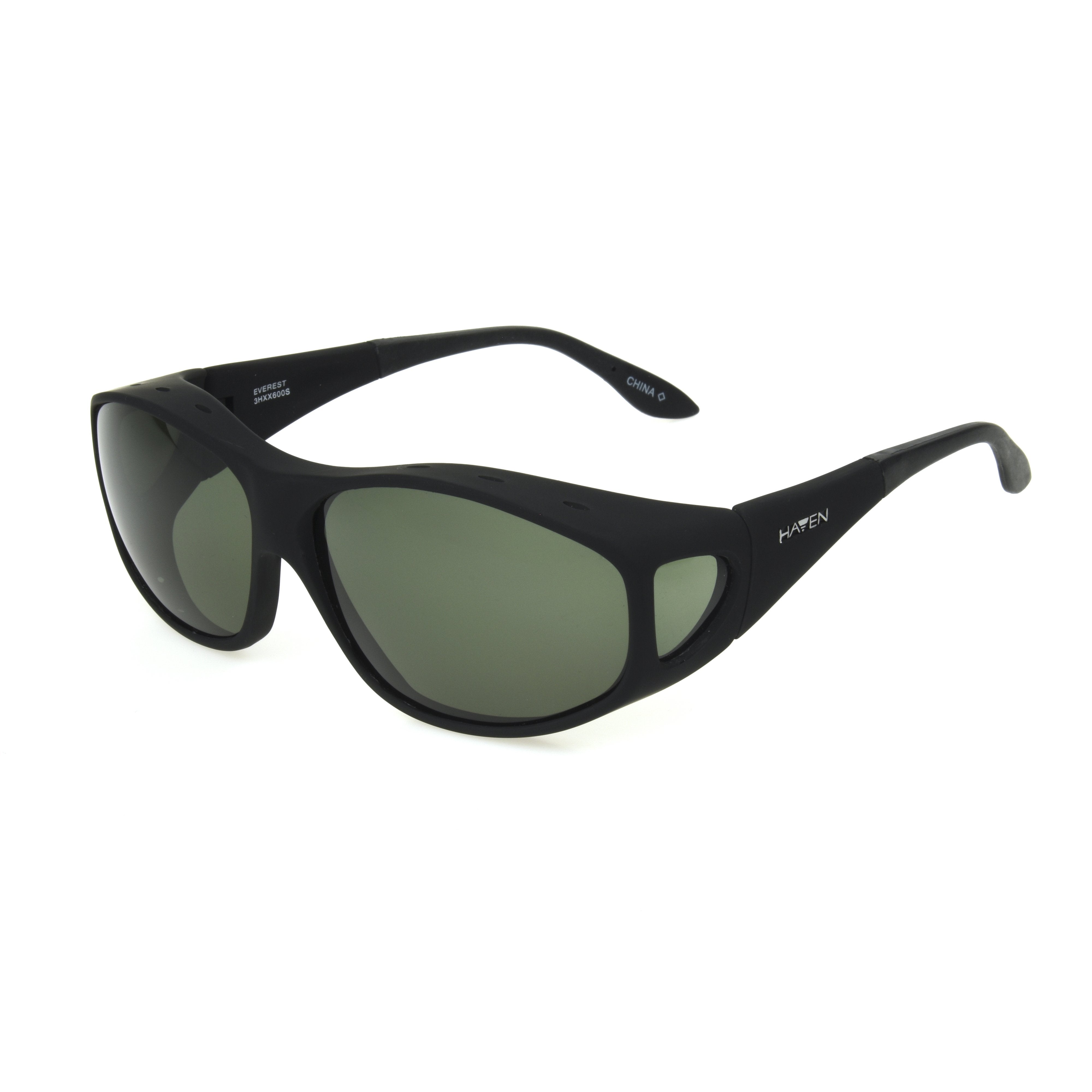 Everest Matte Black/Gray Fit Over Sunglasses