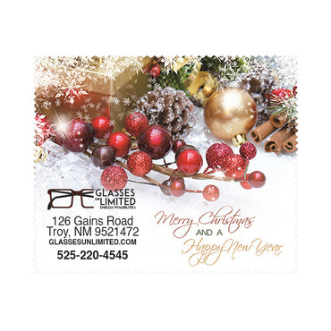 Purity™ Holiday Imprinted Lens Cleaning Cloths