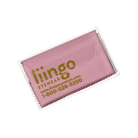 Purity™ Imprinted Chamois Cloth in Clear Pouch (Metallic Ink)