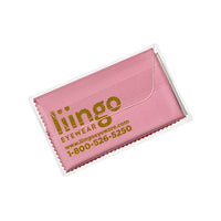 Purity™ Imprinted Microfiber Cloth in Clear Pouch (Metallic Ink)