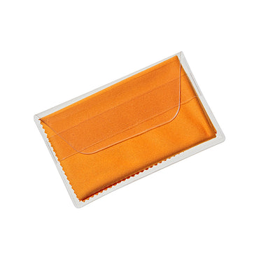 Purity™ Microfiber Cloth in Clear Pouch Black & Orange
