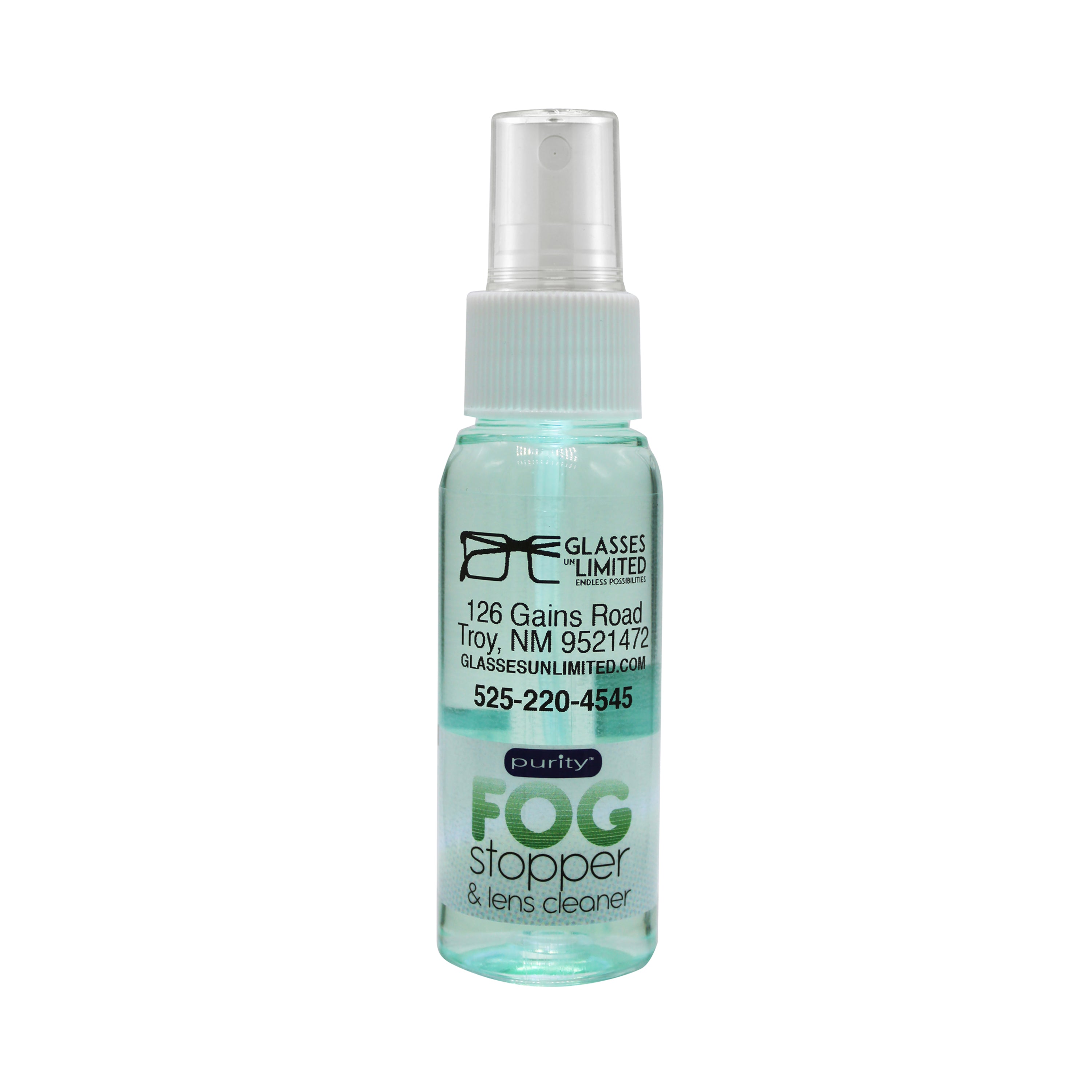 2 oz. Purity™ Imprinted Fog Stopper & Cleaner