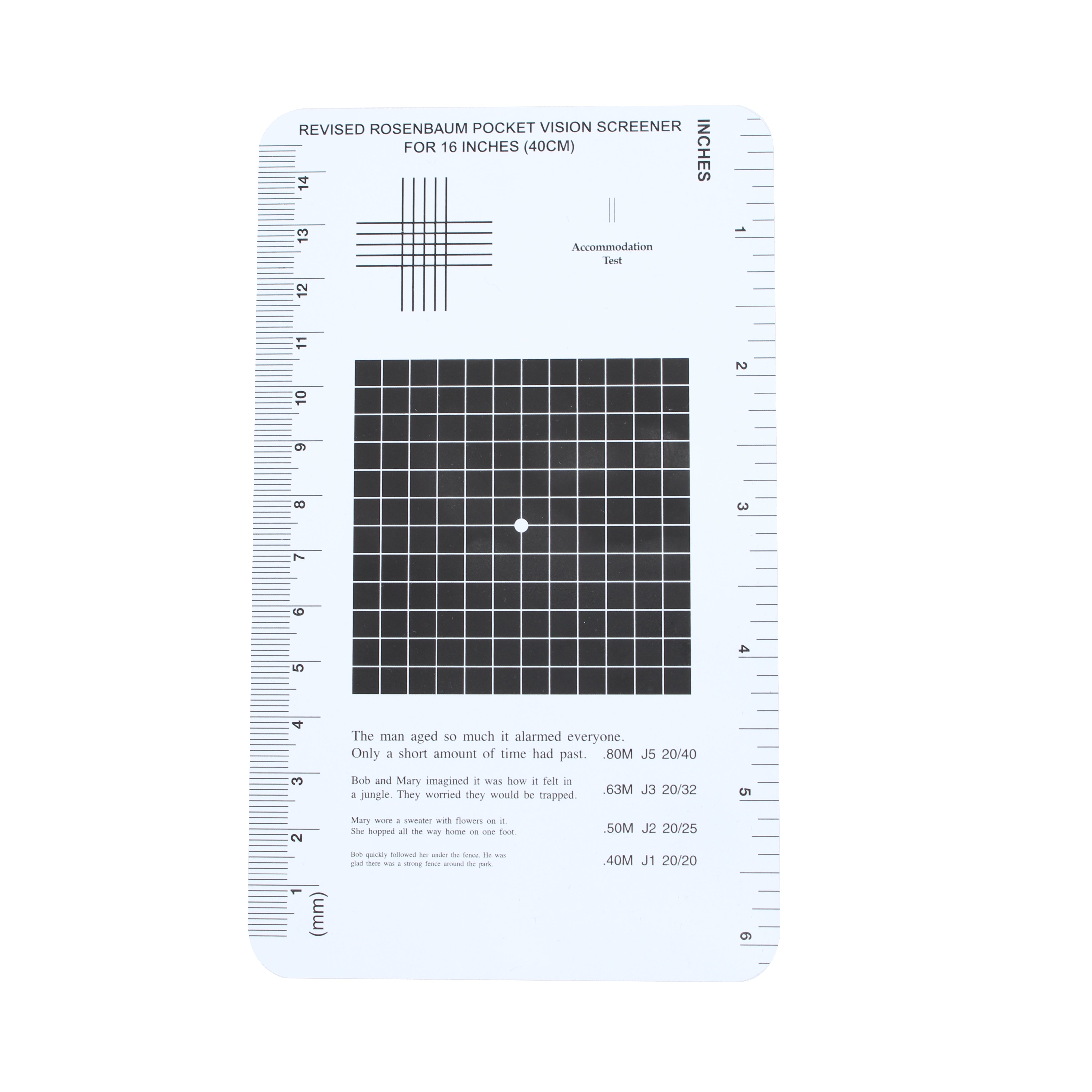 Rosenbaum Pocket Vision Tester