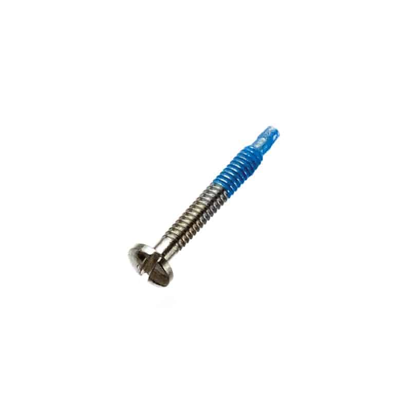 Silver Slotted Self-Tapping Screws (large head)