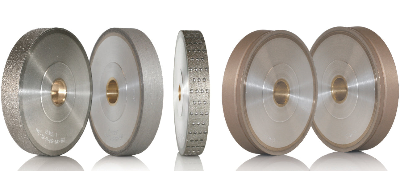 WECO ROUGHING WHEEL WITH UNDERCUT 18mm BRAZED FOR POLY/PLASTIC