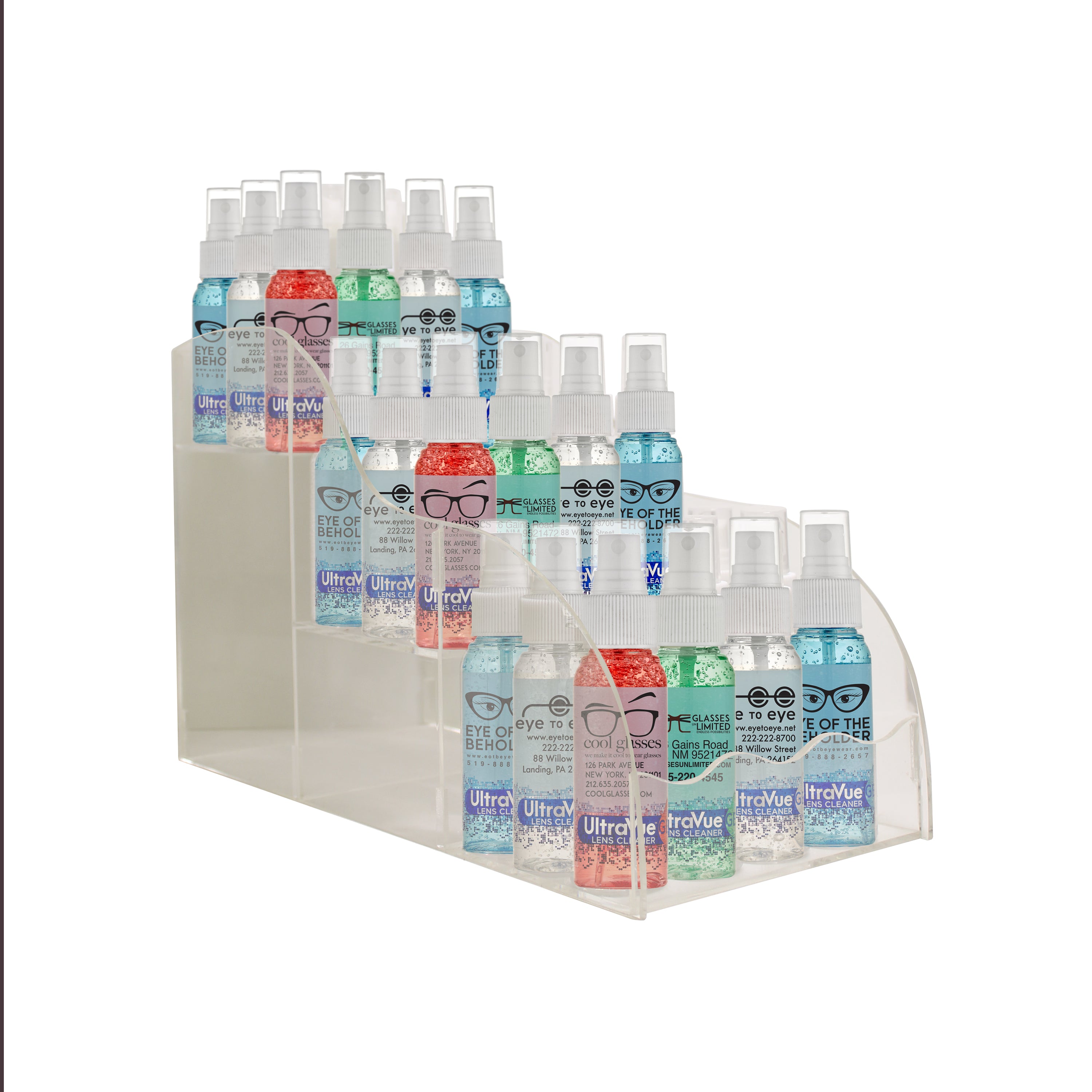 36-Piece Acrylic Lens Cleaner Display