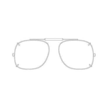Visionaries® Square Mirrored Clip-Ons
