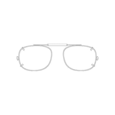 Visionaries® Rectangle Mirrored Clip-Ons