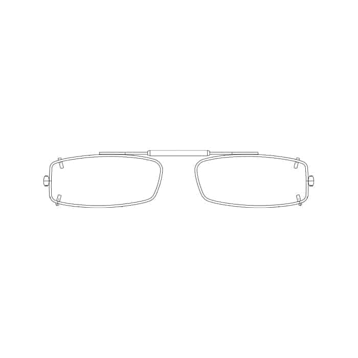 Visionaries® Slim Rectangle Clip-Ons