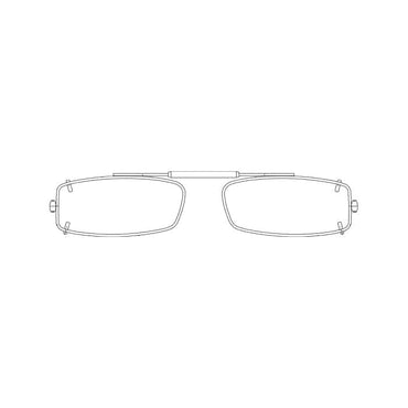 Visionaries® Slim Rectangle Polarized 3D Clip-Ons