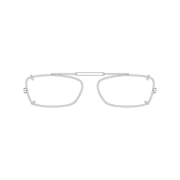 Visionaries® MDX Rectangle Mirrored Clip-Ons