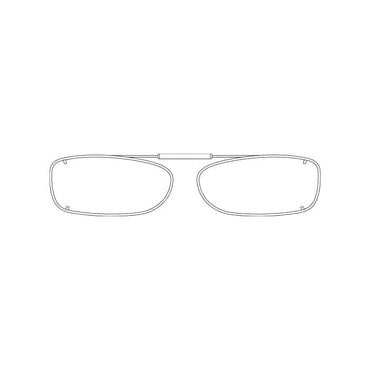 Visionaries® Extended Rectangle Mirrored Clip-Ons