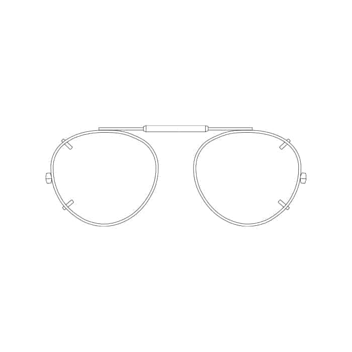Visionaries® Round Mirrored Clip-Ons