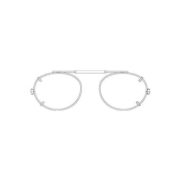 Visionaries® Oval Mirrored Clip-Ons