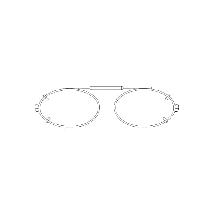 Visionaries® Lo Oval Mirrored Clip-Ons