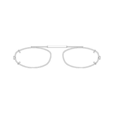 Visionaries® Mod Oval Mirrored Clip-Ons